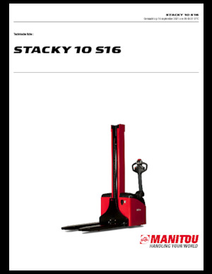 Apiladores de pie Manitou Stacky 10 S 16