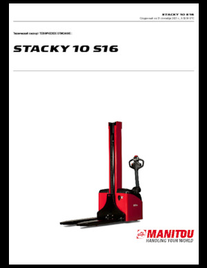 Apiladores de pie Manitou Stacky 10 S 16