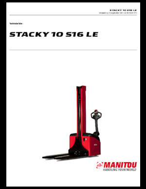 Apiladores de pie Manitou Stacky 10 S16 LE