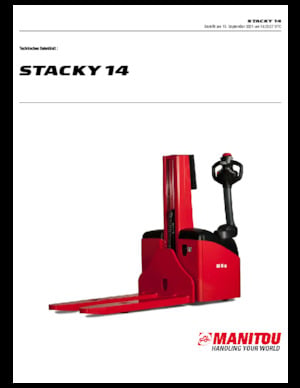 Apiladores de pie Manitou Stacky 14
