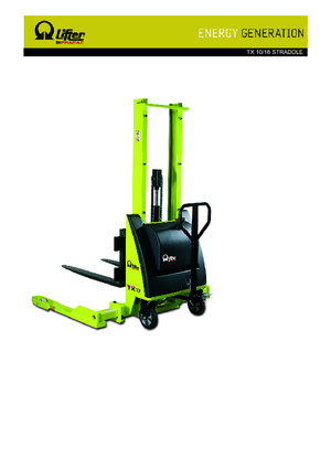 Apiladores de pie PRAMAC Lifter TX 10/16 Straddle