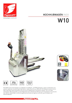 Apiladores de pie Pegasolift W 10 Inox