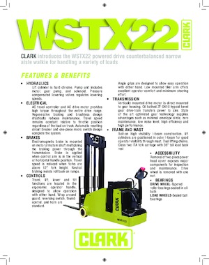 Apiladores de pie Clark WSTX22