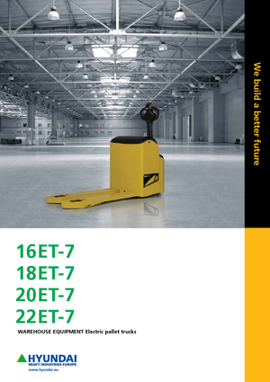 Transpaleta elec. de conductor acompañante Hyundai 20 ET 7