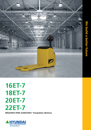 Transpaleta elec. de conductor acompañante Hyundai 20 ET 7