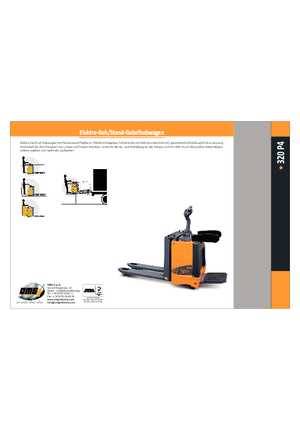 Transpaleta elec. de conductor acompañante OMG 320 P 4