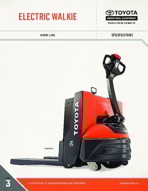 Transpaleta elec. de conductor acompañante Toyota 8HBW23