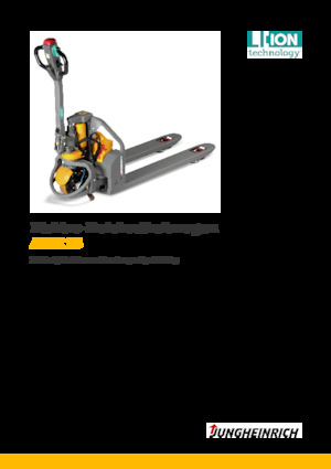 Transpaleta elec. de conductor acompañante Jungheinrich AME 13