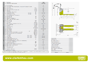 Transpaleta elec. de conductor acompañante Clark CPT 13 ac