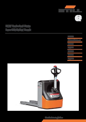 Transpaleta elec. de conductor acompañante Still ECU 14