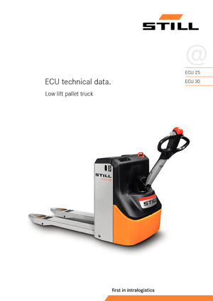 Transpaleta elec. de conductor acompañante Still ECU 25