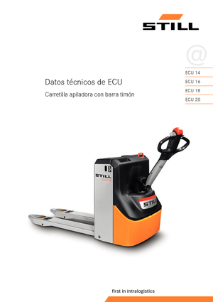 Transpaleta elec. de conductor acompañante Still ECU 25