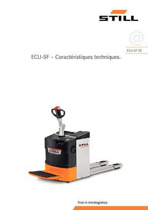 Transpaleta elec. de conductor acompañante Still ECU-SF 20
