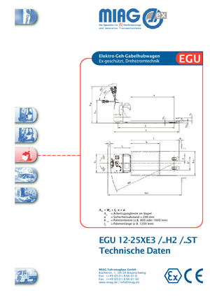Transpaleta elec. de conductor acompañante Miag EGU 12 XE 3