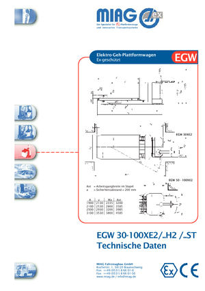 Transpaleta elec. de conductor acompañante Miag EGW 100 XE 2