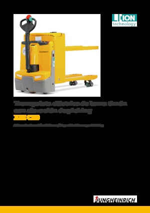 Transpaleta elec. de conductor acompañante Jungheinrich EJE C20