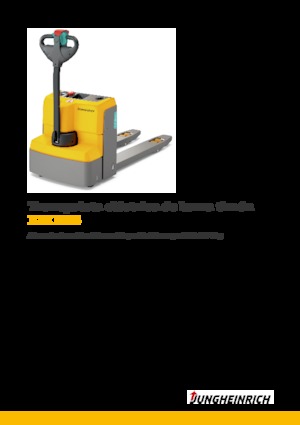 Transpaleta elec. de conductor acompañante Jungheinrich EJE M15