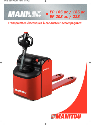 Transpaleta elec. de conductor acompañante Manitou EP 22 S