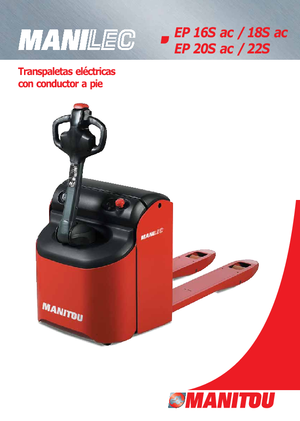 Transpaleta elec. de conductor acompañante Manitou EP 22 S