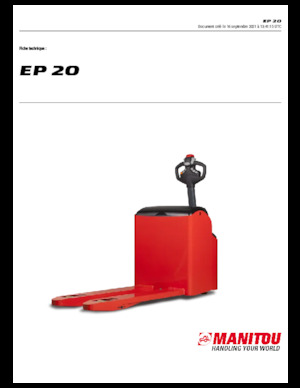 Transpaleta elec. de conductor acompañante Manitou EP 20