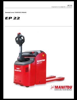 Transpaleta elec. de conductor acompañante Manitou EP 22