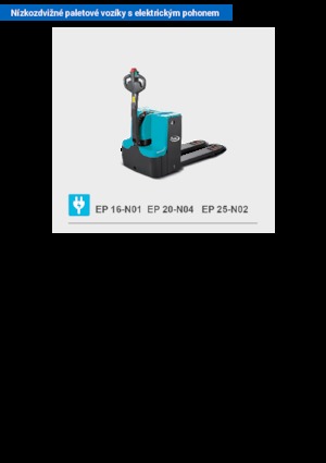 Transpaleta elec. de conductor acompañante Baoli EP 25-N02