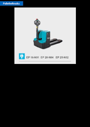 Transpaleta elec. de conductor acompañante Baoli EP 25-N02