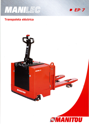 Transpaleta elec. de conductor acompañante Manitou EP 740