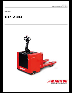 Transpaleta elec. de conductor acompañante Manitou EP 730