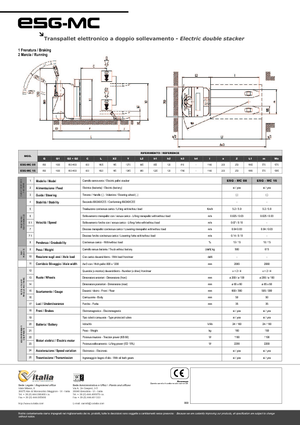 Transpaleta elec. de conductor acompañante CVitalia ESG-MC 16