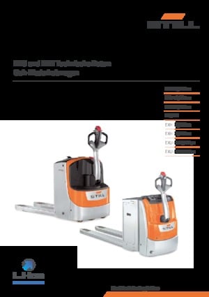 Transpaleta elec. de conductor acompañante Still EXH 14