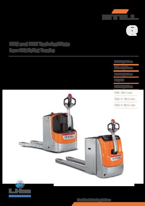 Transpaleta elec. de conductor acompañante Still EXH 14