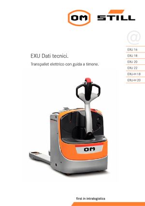 Transpaleta elec. de conductor acompañante Still EXU 22