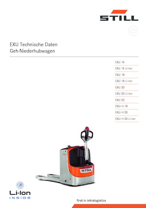 Transpaleta elec. de conductor acompañante Still EXU 20