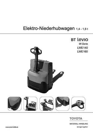 Transpaleta elec. de conductor acompañante BT LWE 140
