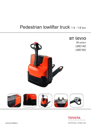 Transpaleta elec. de conductor acompañante BT LWE 160