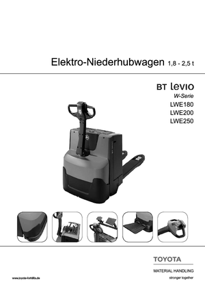 Transpaleta elec. de conductor acompañante BT LWE 250