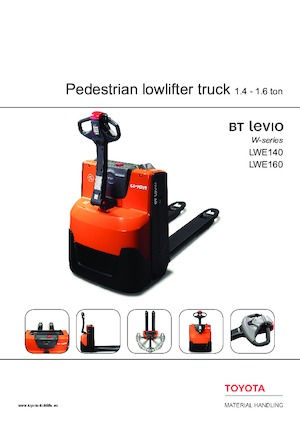 Transpaleta elec. de conductor acompañante Toyota LWE160