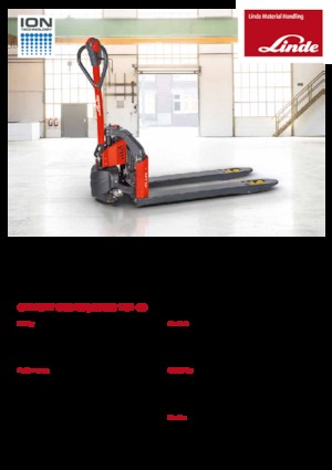 Transpaleta elec. de conductor acompañante Linde MT12 