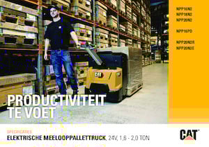 Transpaleta elec. de conductor acompañante Caterpillar NPP16N2