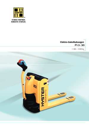 Transpaleta elec. de conductor acompañante Hyster P1.8