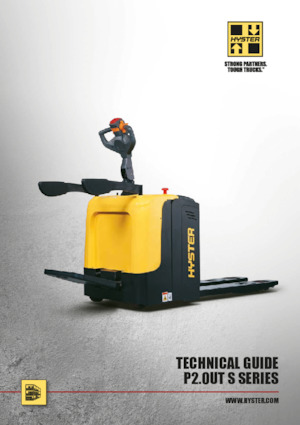 Transpaleta elec. de conductor acompañante Hyster P2.2