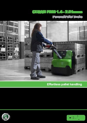 Transpaleta elec. de conductor acompañante Cesab P 216