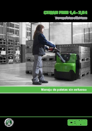 Transpaleta elec. de conductor acompañante Cesab P 216