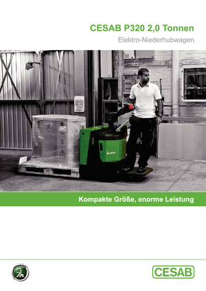 Transpaleta elec. de conductor acompañante Cesab P 320-6
