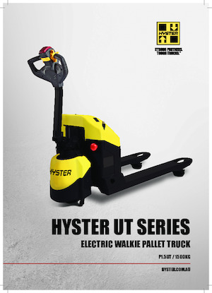 Transpaleta elec. de conductor acompañante Hyster P1.5UT
