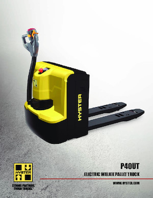 Transpaleta elec. de conductor acompañante Hyster P40UT