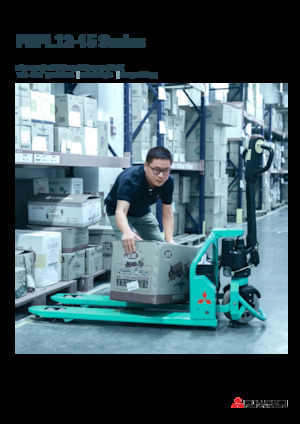 Transpaleta elec. de conductor acompañante Mitsubishi PBPL12 IPTP 680 × 1000