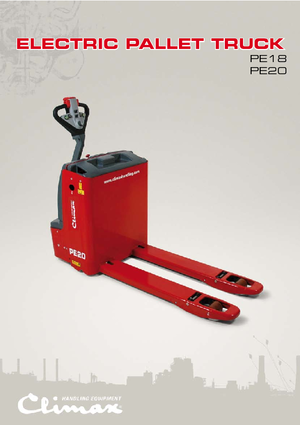 Transpaleta elec. de conductor acompañante Climax PE 18