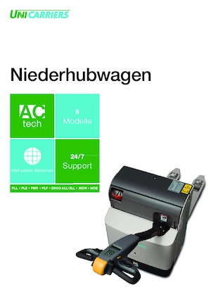 Transpaleta elec. de conductor acompañante UniCarriers PLL 180